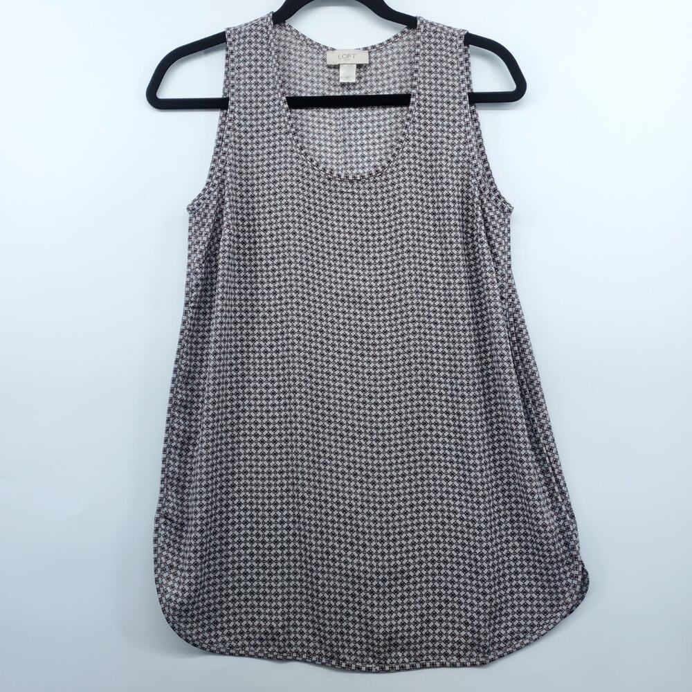 Loft Sleeveless Lightweight Floral Tunic Tank Top XS